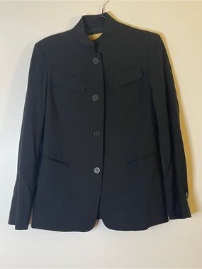 Rare Runway Vintage Donna Karan Signature Tailored Wool Blazer